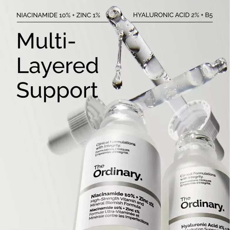The Ordinary Skin Support Set | Niacinamide & Hyaluronic Acid | best for skin purpose